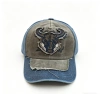 Five-top baseball cap with bull head pattern, sun protection and shade straw hat, summer breathable hat Specification image